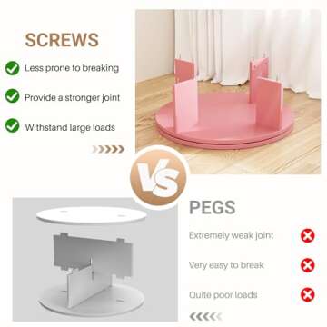 Aheaplus Rotating Shoe Rack, 5-Tier Wood Shoe Organizer for Closet, 360° Spinning Shoe Rack Tower Space-Saving Shoe Storage Shelf for Entryway, Garage, Bedroom, Pink