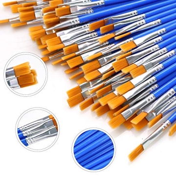 AROIC 120 Pcs Paint Brushes Set for Every Artist's Needs
