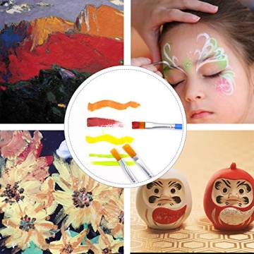 AROIC 120 Pcs Paint Brushes Set for Every Artist's Needs