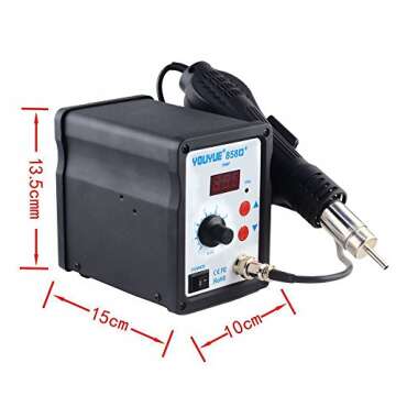 YOUYUE 858D Hot Air Gun Rework Station SMD Solder Soldering Digital 110V 700W