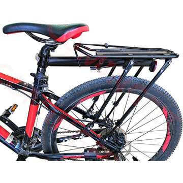 COMINGFIT 180lbs Capacity Adjustable Bicycle Cargo Rack