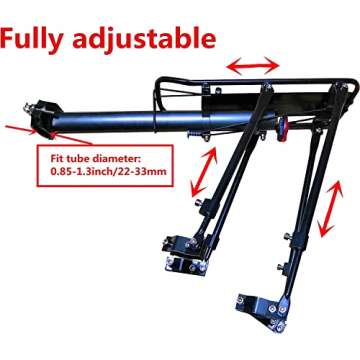 COMINGFIT 180lbs Capacity Adjustable Bicycle Cargo Rack