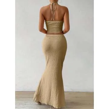 ASKHOPE Two Piece Summer Skirt Outfit for Women