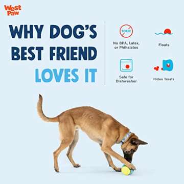 WEST PAW Zogoflex Toppl Treat Dispensing Dog Toy