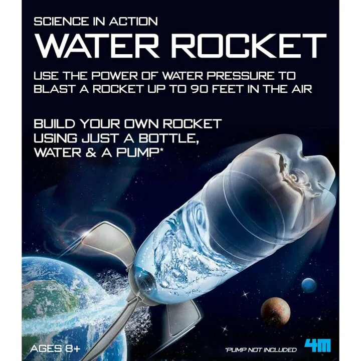 4M Water Rocket Kit for Kids Ages 8+, DIY STEM Fun