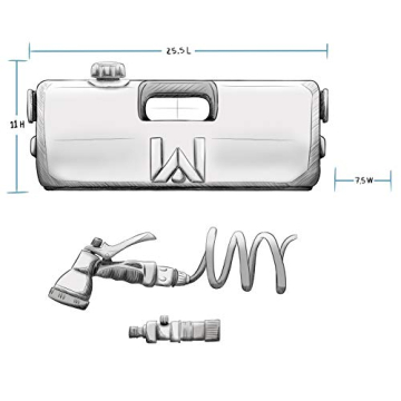 WaterPORT Self-Pressurized Water Tank for Camping Shower