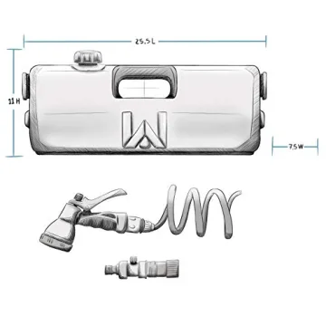 WaterPORT Self-Pressurized Water Tank for Camping Shower