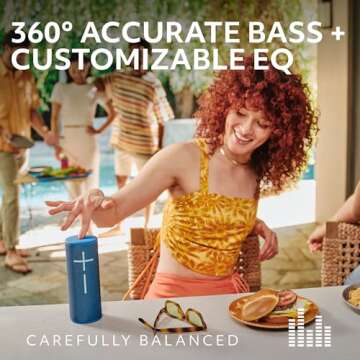 Ultimate Ears Boom 4 - Portable Waterproof Bluetooth Speaker with 360° Sound & 15-Hour Battery Life...