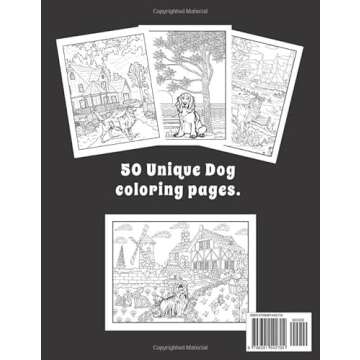 Sweet Dogs Adult Coloring Book: Dog Coloring Book for Adults Relaxation: Dog Coloring Book Realistic...