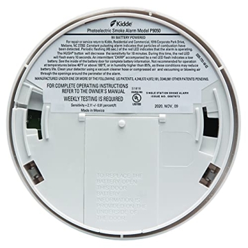 Kidde 9-Volt Battery Operated Ionization Smoke Alarm