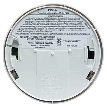 Kidde 9-Volt Battery Operated Ionization Smoke Alarm