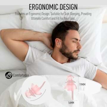 Hearprotek Sleeping Ear Plugs - Soft, Comfortable Noise Reduction