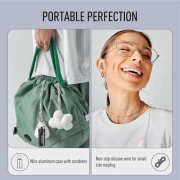 Hearprotek Sleeping Ear Plugs - Soft, Comfortable Noise Reduction