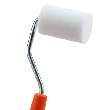 Foam Paint Roller,2" Mini Paint Roller with Frame for Painting Corners,Trim,Smaller DIY Stenciling P...