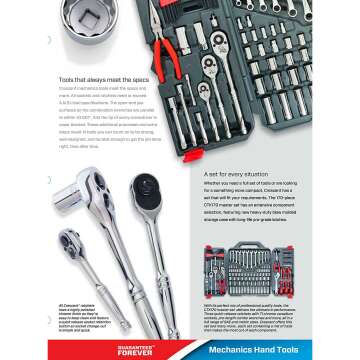 Crescent 170 Piece Tool Set for Home & Garage