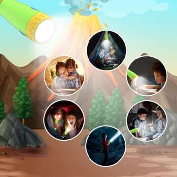 Dinosaur Rechargeable Flashlight for Kids - Fun LED Toy