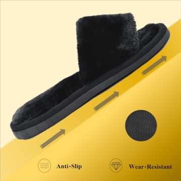 Cozy Crazy Lady Women's Fuzzy Fluffy Slippers