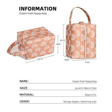Lmbabter Baby Diaper Organizer - Multi-Functional Wet Bag