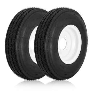 YUANXING 6PR Trailer Tires on Rims 4.80-8 - Great Performance and Durability
