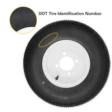 Durable YUANXING 6PR Trailer Tires on Rims 4.80-8