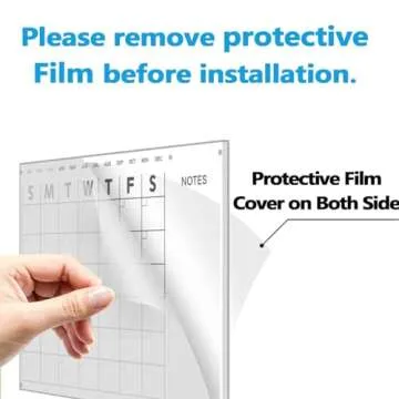 Acrylic Dry Erase Wall Calendar Modern Organization Tool