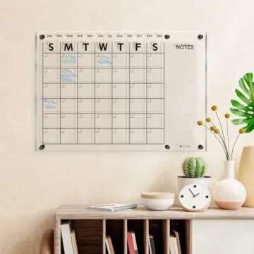 Acrylic Dry Erase Wall Calendar Modern Organization Tool