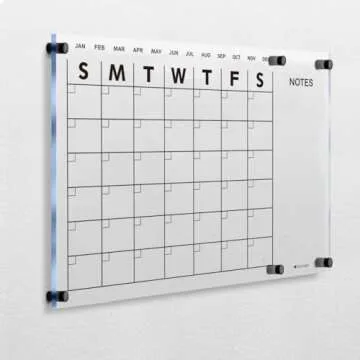 Acrylic Dry Erase Wall Calendar Modern Organization Tool