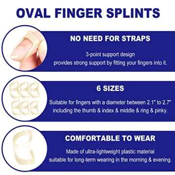 10Pcs Finger Splints & Sleeves Kit for Pain Relief