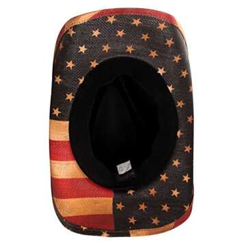 grinderPUNCH Western Outback Cowboy Hat Men's Women's Style Classic Straw Western Cowgirl Hat