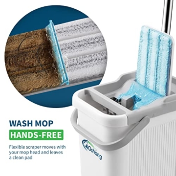 oshang Mop and Bucket Set for Effortless Floor Cleaning