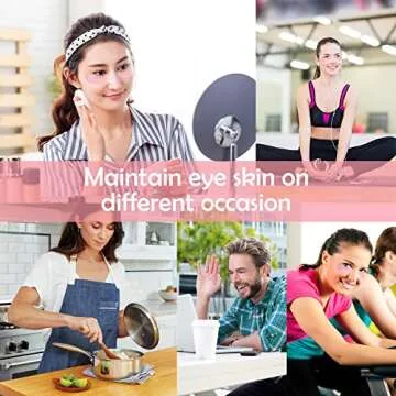 SUPUR NEWLING Eye Mask 60 pcs, Eye Mask for Puffy Eyes, Undereye Dark Circles Treatments, Anti-Wrinkle Gel Pads, Moisturize Soothe Tighten Eye Mask… (Deep Pink)