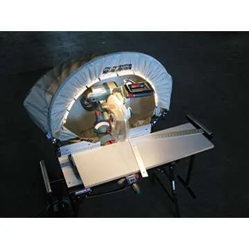 Rousseau 5000-L Lighted Dust Solution For Miter Saws, Silver