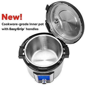 Instant Pot Duo Evo Plus 10-in-1 Pressure Cooker, Rice Cooker, Slow Cooker, Yogurt Maker, Sous Vide, Sauté, Food Warmer, Bake, Stock Pot, Steamer, Cookware Grade Stainless Steel Inner Pot, 6 Quart