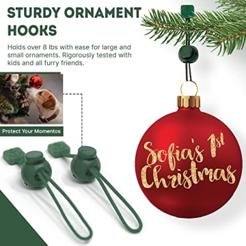 Heavy Duty Christmas Ornament Hangers No-Slip 36 Pack