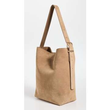 Madewell Women's Essentials Bucket Tote, Tawny Khaki, Tan, One Size