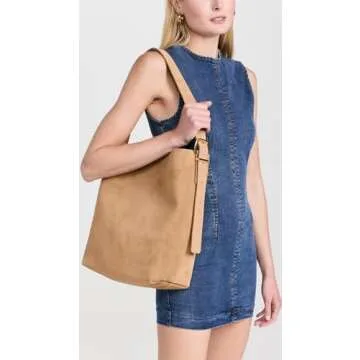 Madewell Women's Essentials Bucket Tote, Tawny Khaki, Tan, One Size