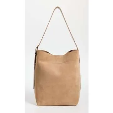 Madewell Women's Essentials Bucket Tote, Tawny Khaki, Tan, One Size