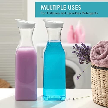 50 Oz Clear Plastic Pitcher 8 PACK - Hand Wash Only