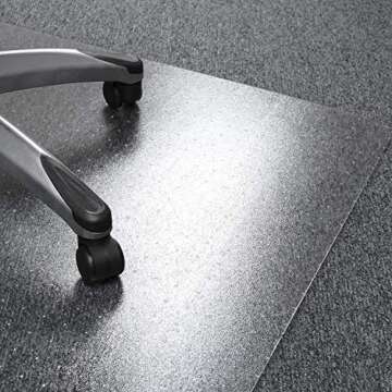 Floortex Cleartex Ultimat Polycarbonate Chair Mat for High Pile Carpets, 60 X 48, Clear