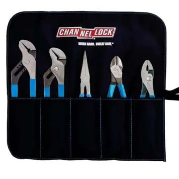 Channellock TOOL ROLL-3 Pliers Set for Professionals and DIY