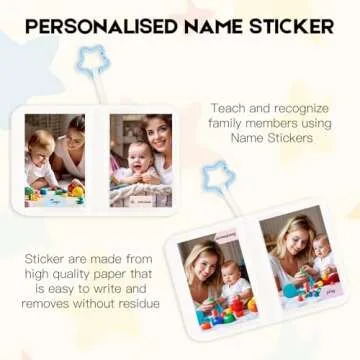 Baby's My First Photo Album for Baby Holds 21 4x6 Photos, Baby Photo Album Soft Cloth Family Book, My First Family Album for 4x6 Baby Shower Kids Toddlers Family Pictures, Toddler Photo Album (White)