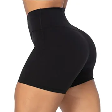 Sunzel Crossover Biker Shorts for Women - V High Waist Comfort