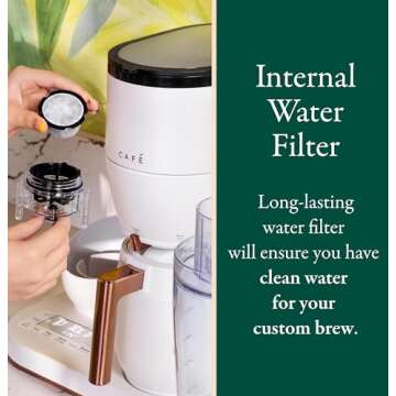 Café Specialty Grind and Brew Coffee Maker - WiFi & Smart Connected