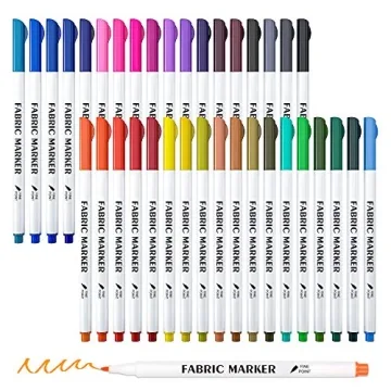 Lelix Fabric Markers - 36 Colors for Vibrant DIY Creativity
