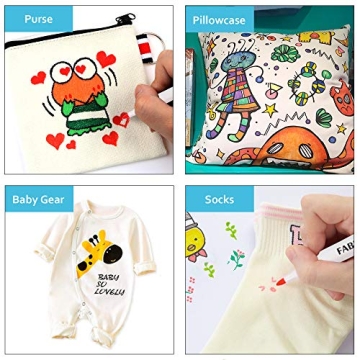 Lelix Fabric Markers – 36 Vibrant Colors for Creativity