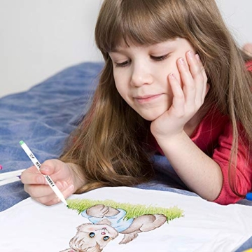 Lelix Fabric Markers – 36 Vibrant Colors for Creativity