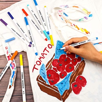 Lelix Fabric Markers – 36 Vibrant Colors for Creativity