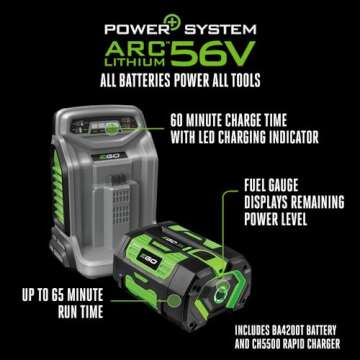 EGO Power+ LM2135 21-Inch 56-Volt Lithium-ion Cordless Select Cut™ Push Mower with 7.5Ah Battery and Rapid Charger Included
