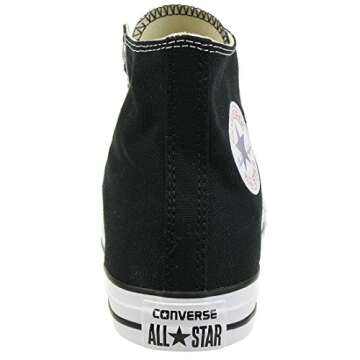 Converse Clothing & Apparel Chuck Taylor All Star Canvas High Top Sneaker, Black/White, 12 Women/10 Men