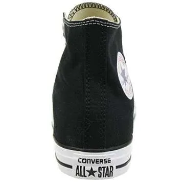 Converse Clothing & Apparel Chuck Taylor All Star Canvas High Top Sneaker, Black/White, 12 Women/10 Men